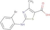 2-((2-Bromophenyl)amino)-4-methyl-1,3-thiazole-5-carboxylic acid