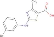 2-((3-Bromophenyl)amino)-4-methyl-1,3-thiazole-5-carboxylic acid