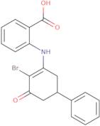 2-((2-Bromo-3-oxo-5-phenylcyclohex-1-enyl)amino)benzoic acid