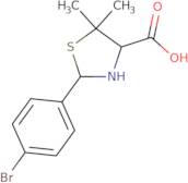 2-(4-Bromophenyl)-5,5-dimethyl-1,3-thiazolidine-4-carboxylic acid