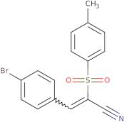 3-(4-Bromophenyl)-2-((4-methylphenyl)sulfonyl)prop-2-enenitrile