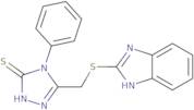 5-(Benzimidazol-2-ylthiomethyl)-4-phenyl-1,2,4-triazole-3-thiol