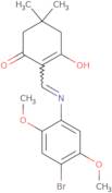 2-(((4-bromo-2,5-dimethoxyphenyl)amino)methylene)-5,5-dimethylcyclohexane-1,3-dione