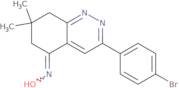 3-(4-Bromophenyl)-5-(hydroxyimino)-7,7-dimethyl-6,7,8-trihydrocinnoline