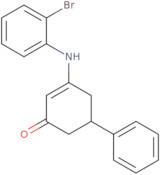 3-((2-bromophenyl)amino)-5-phenylcyclohex-2-en-1-one