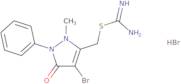 ((4-bromo-2-methyl-5-oxo-1-phenyl(3-pyrazolin-3-yl))methyl)thiocarboxamidine, hydrobromide