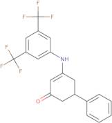 3-((3,5-bis(trifluoromethyl)phenyl)amino)-5-phenylcyclohex-2-en-1-one