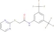 N-(3,5-bis(trifluoromethyl)phenyl)-2-pyrimidin-2-ylthioethanamide