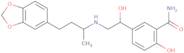 5-[2-[[3-(1,3-Benzodioxol-5-yl)-1-methylpropyl]amino]-1-hydroxyethyl]salicylamide