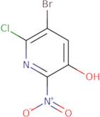 5-Bromo-6-chloro-2-nitropyridin-3-ol