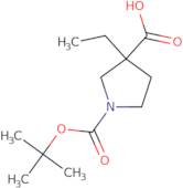 1-[(tert-Butoxy)carbonyl]-3-ethylpyrrolidine-3-carboxylic acid