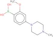 B-​[2-​methoxy-​4-​(4-​methyl-​1-​piperazinyl)​phenyl]​-boronic acid