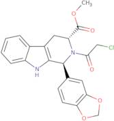 (1S,3R)-1-Benzo[1,3]dioxol-5-yl-2-(2-chloro-acetyl)-2,3,4,9-tetrahydro-1H-b-carboline-3-carboxylic acid methyl ester
