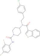 4-[(Benzo[b]thien-3-ylcarbonyl)[2-(4-chlorophenyl)ethyl]amino]-N-(2,4-difluorophenyl)-1-piperidi...