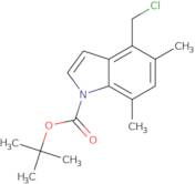 tert-Butyl 4-(chloromethyl)-5,7-dimethyl-1H-indole-1-carboxylate