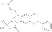 tert-Butyl (3S)-3-(acetoxymethyl)-5-amino-6-benzyloxy-indoline-1-carboxylate