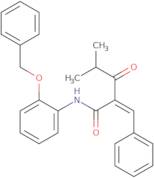 N-2-Benzyloxyphenyl a-benzilidene isobutyrylacetamide