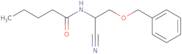3-Benzyloxy-a-(N-butyryl)-aminopropionitrile