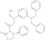 [R-(R*,S*)]-3-[3-[3-[Bis(phenylmethyl)amino]phenyl]-1-oxopentyl]-4-phenyl-2-oxazolidinone