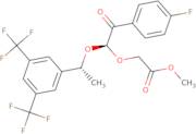2-[(1S)-1-[(1R)-1-[3,5-Bis(trifluoromethyl)phenyl]ethoxy]-2-(4-fluorophenyl)-2-oxoethoxy]acetic acid methyl ester
