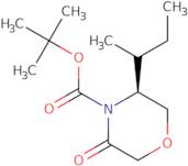 4-t-Boc-(5S)-5-[(1S)-methylpropyl]-morpholin-3-one