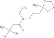 N-(t-Boc)-N-ethyl-3-(2-methyl-[1,3]dioxolan-2-yl)propylamine