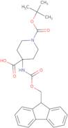 N-Boc-amino-(4-N-fmoc-piperidinyl)carboxylic acid