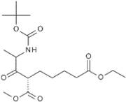 2-[2-(N-Boc-amino)propionyl]heptanedioic acid 7-ethyl ester 1-methyl ester