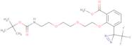 2-[2-[2-(2-t-Boc-aminoethoxy]ethoxy]ethoxy]-4-[3-(trifluoromethyl)-3H-diazirin-3-yl]benzoic acid m…