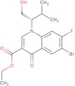 6-Bromo-1,4-dihydro-7-fluoro-1-[(1S)-1-(hydroxymethyl)-2-methylpropyl]-4-oxo-3-quinolinecarboxylic acid ethyl ester