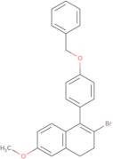 2-Bromo-3,4-dihydro-6-methoxy-1-[4-(phenylmethoxy)phenyl]naphthalene