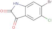 6-Bromo-5-chloro-1H-indole-2,3-dione