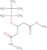 3-(tert-Butyldimethylsilyloxy)-5-(1-methylamino)-5-oxopentanoic acid methyl ester