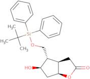 (3aR,4S,5R,6aS)-4-(tert-Butyldiphenylsilyloxy)methyl-5-hydroxy-hexahydro-2H-cyclopenta[b]furan-2...