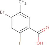 4-Bromo-2-fluoro-5-methylbenzoic acid