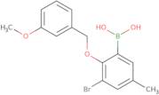 3-Bromo-5-methyl-2-(3'-methoxybenzyloxy)phenylboronic acid