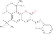 10-(2-Benzothiazolyl)-2,3,6,7-tetrahydro-1,1,7,7-tetramethyl-1H,5H,11H-(1)benzopyropyrano(6,7-8-I,J)quinolizin-11-one