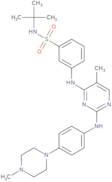 N-tert-butyl-3-(5-methyl-2-(4-(4-methylpiperazin-1-yl)phenylamino)pyrimidin-4-ylamino)benzenesulfonamide
