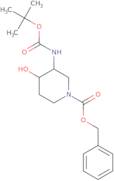 Benzyl 3-((tert-butoxycarbonyl)amino)-4-hydroxypiperidine-1-carboxylate