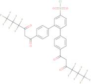 4,4''-Bis(4,4,5,5,6,6,6-heptafluoro-1,3-dioxohexyl)-o-terphenyl-4'-sulfonyl chloride