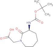 Boc-(3S)-3-amino-1-carboxymethylcaprolactame