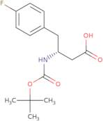 Boc-4-fluoro-D-β-homophenylalanine