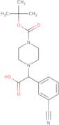 2-(4-Boc-piperazinyl)-2-(3-cyanophenyl)acetic acid