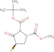 Boc-trans-4-fluoro-5-oxo-L-proline methyl ester