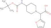 2-(4-Boc-aminopiperidin-1-yl)-2-(furan-2-yl)acetic acid