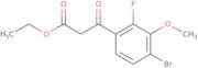 3-(4-Bromo-2-fluoro-3-methoxyphenyl)-3-oxo-propionic acid ethyl ester