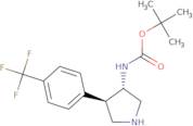 Trans (+/-) Tert-Butyl 4-(4-(Trifluoromethyl)Phenyl)Pyrrolidin-3-Ylcarbamate