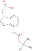 (4-tert-Butoxycarbonylamino-indol-1-yl)acetic acid