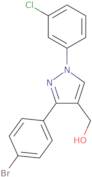 (3-(4-Bromophenyl)-1-(3-chlorophenyl)-1H-pyrazol-4-yl)methanol