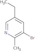 3-Bromo-5-ethyl-2-methylpyridine